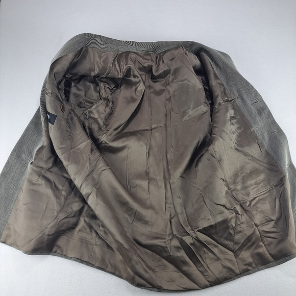 Hugo Boss Einstein‎ Omega Mens 46 Actual 42 Brown 85% Wool 15% Nylon Made in USA - Picture 4 of 15